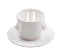 Couvercle de trou mural en plastique PP pour ventilation de climatisation, rosace ronde blanche pour ouverture de conduit de tuyau (40-100 mm) (40 mm)