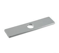 Couvercle de trou pour robinet d'évier à trou unique avec acier inoxydable résistant à la rouille et base de plaque d'rosace pour protection du trou de robinet (galvanoplastie)