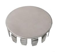 Couvercle de trou pour robinet d'évier de cuisine, 1 plaque d'obturation en acier inoxydable, disque à finition brossée mate pour trous de 0,5 à 1,5 cm, accessoire facile à installer pour éviter les