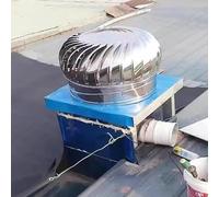 Couvercle de turbine rond en acier inoxydable de 10,2 à 76,2 cm pour conduits d'échappement de salle de bain et cuisine, bouchon de cheminée (450 mm) - Améliore la circulation de l'air et la