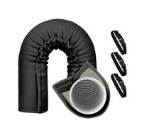 Couvercle de tuyau AC pliable - 59,06 x 20,87 pouces, isolation en couche, réglable en tissu Oxford, conception à économie d'énergie thermique | application intérieure pour extérieur domestique