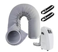 Couvercle de tuyau AC portable pour isolation de tuyau CA mobile | Tuyau de 15 cm et 12,7 cm de diamètre pour temps chaud, maison, garage, appartement