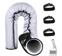 Couvercle De Tuyau De Climatiseur - Feutre De Papier D'aluminium 152x56cm | Manchon AC Portable Isolant Réfléchissant Avec 3 Sangles À Boucle | Enveloppe De Barrière Thermique Pour Conduit De Ventilat