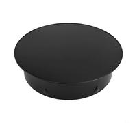 Couvercle de tuyau de poêle en acier inoxydable pour ouvertures de cheminée avec joint étanche couronne de montage pour applications de 50 à 200 mm de diamètre (200 mm)