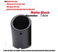 Couvercle De Tuyau De Silencieux De Pointe D'accès De Voiture,Accessoires Automobiles,Vw,Tiguan,Volkswagen,Passat,B7,Cc,Audi A4,B8,A3,A1,Q5,2 Pièces - Type 76mm-Matte-1pc