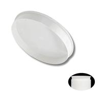 Couvercle de tuyau de ventilation - 100 mm - Pour bouchons de manchons - En PVC - Capuchon à ressort - Pour tuyaux de drainage - Plastique ASA (blanc)