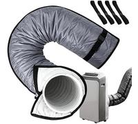 Couvercle De Tuyau D'échappement AC Isolant Thermique | L'enveloppe Réglable S'adapte Aux Évents Portables(Gray,1PCS)