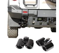 Couvercle de tuyau d'échappement de voiture en acier inoxydable compatible avec Ineos Grenadier 2020-2024 - Accessoires extérieurs (noir)