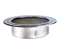 Couvercle de tuyau décoratif en acier inoxydable pour chauffage à gaz, finition murale pour joint d'étanchéité, manchon de protection (100 mm)