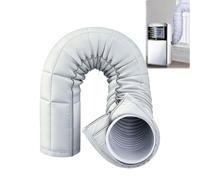 Couvercle de tuyau d'évacuation d'air pour climatiseur mobile de 12,7 cm à 15 cm de diamètre, sert à l'isolation thermique (fermeture éclair A)