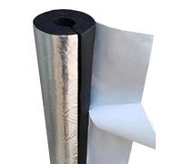 Couvercle de tuyau d'isolation en feuille d'aluminium - Tube en mousse auto-scellant pour antigel extérieur pour tuyaux de 20 mm à 110 mm, protection thermique, isolation résistante aux intempéries