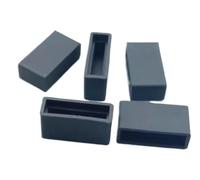 Couvercle de tuyau en caoutchouc, bouchons de trou, 5 pièces 19,5 * 7 mm capuchon en silicone rectangulaire manchon en caoutchouc double rangée inséré gaine en caoutchouc souple manchon d'aiguille