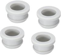 Couvercle de tuyau en caoutchouc, trou bouchon, 10 pièces, d'œillet gris, diamètre montage 4,5 mm à 60,6, couvercle joint panneau for cloisons cuisine, bouchons d'étanchéité(17mm)