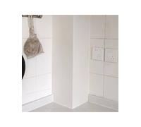 Couvercle de tuyau en PVC en forme de L - Solution tout-en-un à peindre for ventilation de cuisine, tuyaux d'angle, fils et plomberie, bouclier décoratif facile à installer(Cream,10x10cm)