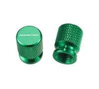 Couvercle de Valve de Moto pour Ducati Monster 600 620 696 796 797 821 937 950 S20R Lot De 2 Bouchons Valve Pneu pour Moto - Nouveauté 2025(Green)