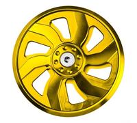 Couvercle de ventilateur de refroidissement du moteur pour radiateur de moto fabriqué à partir d'alliage d'aluminium pour optimiser le flux d'air et maintenir la température du moteur (FSG-001 - Or)