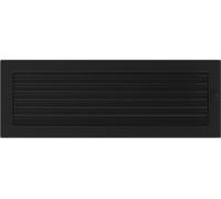 Couvercle de ventilation 17x49 noir avec stores