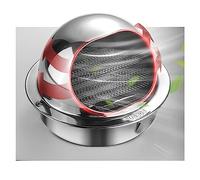 Couvercle de ventilation à grille ronde, couvercle a inoxydable 304, d'aération murale, capot d'écran, couvercles(160mm/6.30in)