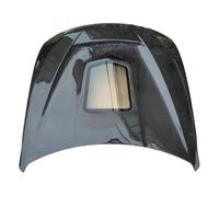 Couvercle de ventilation de capot de moteur de pare-chocs avant Transparent en Fiber de carbone véritable de Style IMP Compatible Pour BMW M3 M4 F80 F82 F83 2014 - 2020(Single-sided carbon)