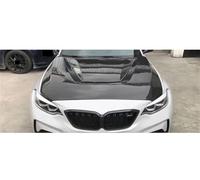 Couvercle de ventilation de capot de pare-choc avant en Fiber de carbone véritable de Style CS, Compatible Pour BMW M2 M2C F87 F22 2014 - 2020(Double-sided carbon)