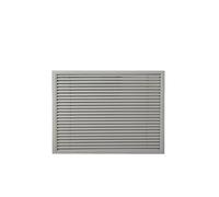 Couvercle de ventilation de chauffage à persiennes en aluminium, Grille décorative de taille personnalisée for radiateur et collecteur, bouclier de(Grey,60x60cm/23.6x23.6in)