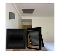 Couvercle de ventilation de retour d'air for mur ou plafond, grilles de filtre à air retour aluminium, face/porte amovibles, grille d'admission d'air froid CVC(Black HxW,18x18in)