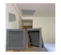 Couvercle de ventilation de retour d'air for mur ou plafond, grilles de filtre à air retour aluminium, face/porte amovibles, grille d'admission d'air froid CVC(Gray HxW,18x34in)