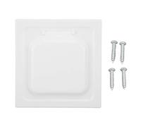 Couvercle de Ventilation de Sèche-linge à Double Porte en ABS, Couvercle de Ventilation D'échappement Extérieur avec 4 Vis pour Tuyaux et évents de 4 Pouces