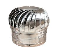 Couvercle de ventilation de toit à turbine, chapeau de cheminée rotatif, chapeau de ventilation en acier inoxydable avec dispositif anti-refoulement, compatible avec la plupart des chapeaux de chemi