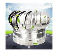 Couvercle de Ventilation de Toit pour Turbine, Chapeau de cheminée Rotatif, Chapeau de Ventilation en Acier Inoxydable avec système Anti-refoulement, Compatible avec la Plupart des Chapeaux