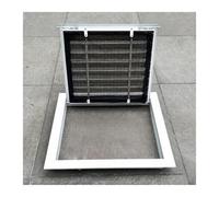 Couvercle de ventilation décoratif for mur/plafond, plaque grille d'aération à persiennes étanche avec filtre for sous-sol, panneau d'accès for cloisons sèches(40x90cm/15.7x35.4in)