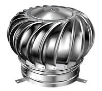 Couvercle de ventilation étanche for ventilateur de turbine en acier inoxydable 304, capuchon de cheminée rotatif, for conduit de cheminée extérieur, tous temps (3~32 pouces)(7.5cm)