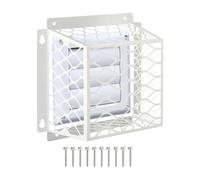 Couvercle de ventilation extérieur pour sèche-linge | Grille d'aération pour sèche-linge | Hotte d'échappement résistante aux intempéries en acier galvanisé pour ventilation de 3 à 4 pouces | Aération