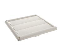 Couvercle de Ventilation Extérieure pour Sèche-linge, ABS Blanc, 4 Pouces | Grille à Persiennes Maille Fine, Tube Arrière Rond 150mm, pour Conduit Cuisine et Sécheuse