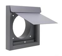 Couvercle de ventilation externe de 10,2 cm pour sèche-linge - Évent mural à persiennes avec moustiquaire - Écran de protection contre les parasites pour ventilateur extracteur - Robinet rond de 100