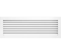 KRATKI Grille de Ventilation Fresh | 17x49cm | Blanc | Grille à air Chaud avec Lames en Acier | Grille d'extraction pour Ventilation de cheminée | pour Chaque Type d'intérieur