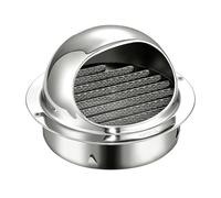 Couvercle De Ventilation Hémisphérique En Acier Inoxydable For Sèche-linge | Échappement D'odeurs, Grille À Persiennes, Antirouille, Résistant Aux Intempéries, Coupe-vent(130 mm/5.1 in)
