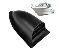Couvercle de ventilation marine Clamshell - Lame d'échappement inclinée pour yacht | Accessoire de l'autorité d'aération en acier inoxydable avec un design coudé, idéal pour une utilisation