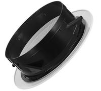 Couvercle de Ventilation Rond Blanc ABS pour Conduit, Grille Murale | Mesh Intégré, Montage Mural Facile, Compatible Conduits Ronds, pour Buanderie et Plafond