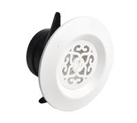 Couvercle de ventilation rond réglable avec moustiquaire pour une circulation de l'air efficace et une protection contre les débris dans le plafond, le mur ou d'autres ouvertures de conduit à canal
