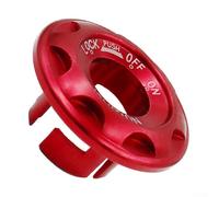 Couvercle de verrouillage de commutateur de moto fabriqué en alliage d'aluminium, protège l'interrupteur d'allumage et les rayures (rouge)