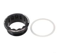 Couvercle de verrouillage de moyeu de vélo compatible avec les moyeux à 12 vitesses pour M6100 M7100 et FH-M8100 en aluminium CNC (noir)