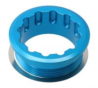 Couvercle de verrouillage de roue libre pour moyeu MS 12 vitesses, alliage d'aluminium CNC, rainure approfondie pour un meilleur couple, compatible avec M6100 M7100 M8100, noir (bleu)