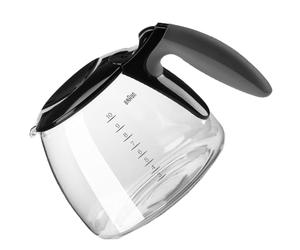 Couvercle de verseuse en verre Braun KFK 500 (compatible Passion) noir/gris