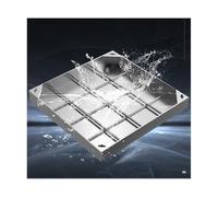 Couvercle de vidange carré avec cadre et couvercle pour intérieur et extérieur 70 x 70 cm, parfait pour les jardins, les écoles et les cours