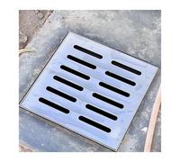 Couvercle de vidange carré en acier inoxydable, design durable pour un drainage efficace de l'eau de pluie dans les paysages, les cours, les allées, les garages et les aires de stationnement