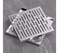 Couvercle de vidange carré en Acier Inoxydable, Durable et antidérapant | Conception (400 X 400 30 Mm) for les solutions d'assainissement et de gouttières(250x250x20mm)