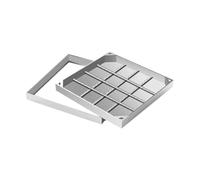 Couvercle de vidange carré en T avec 80 x 80 x 8 cm pour une utilisation en intérieur/extérieur, idéal pour les jardins, les écoles, les cours et plus encore. Et polyvalent