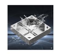 Couvercle de vidange carré invisible et cadre - Couvercle d'inspection d'accès pour intérieur/extérieur, idéal pour les jardins, les écoles, les cours (40 x 40 x 5 cm)