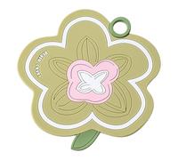 Couvercle de vidange de douche en silicone, couvercle de vidange baignoire de salle de bain - Conception de fleurs Silicone Hair Stopper Plug de baignoire d'aspiration - Couvre-drainage du sol tapis a